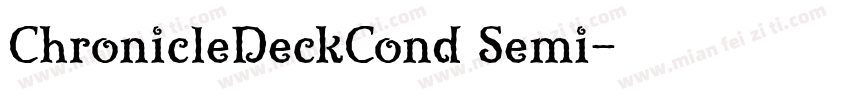 ChronicleDeckCond Semi字体转换